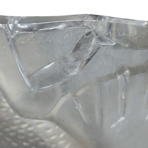 Lalique Crystal Seal Sea Lion Sculpture Signed Frosted Art Glass Original Stickr - Picture 5 of 10